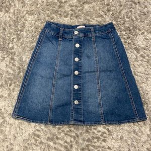 Button down Denim Skirt